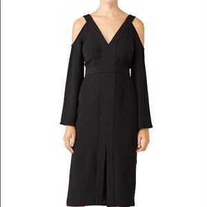 KEEPSAKE The Label Cold Shoulder Black Dress SMALL